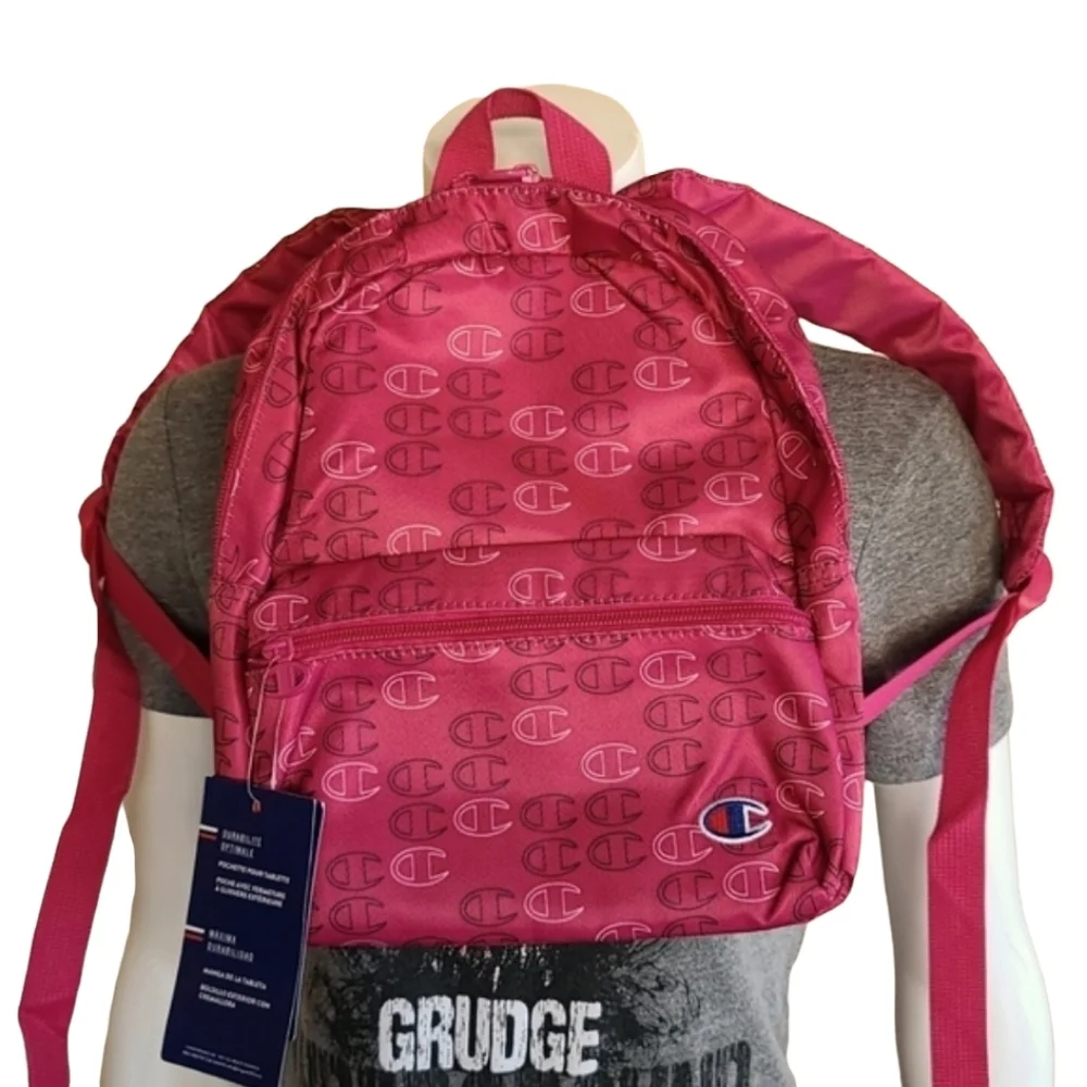 CHAMPION Supercize All Over Logo Mini Backpack Sling Bag Purse Travel School